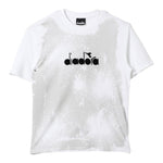 DIADORA t-shirt girocollo tinta unita con stampa in contrasto Bianco per Bambino F4DIJGTH045 BIANCO DIADORA