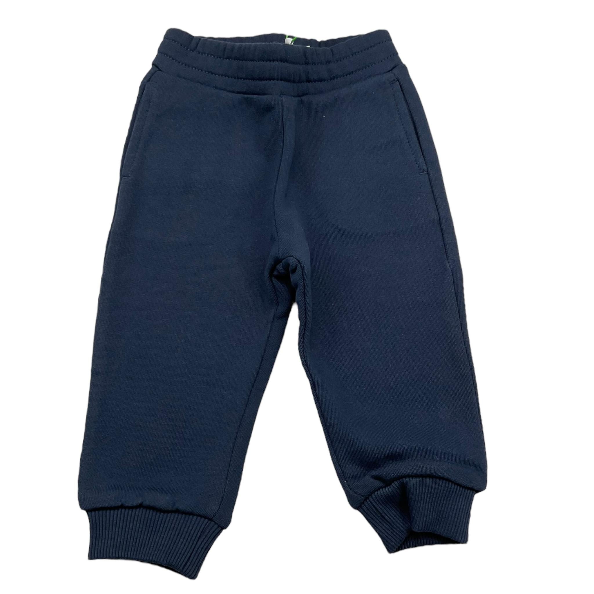 KENZO pantalone tuta tinta unita con logo Blu per Neonato K04232 BLU KENZO