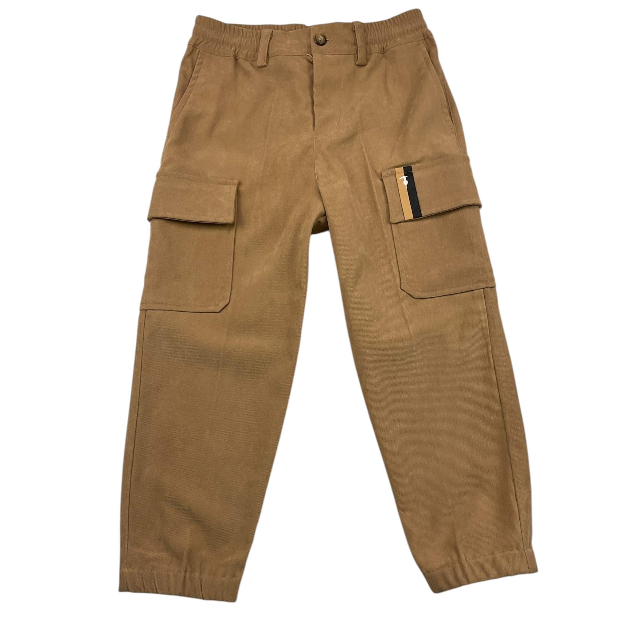 TRUSSARDI pantalone tinta unita con elastico in vita Beige per Bambino TBA25091PA BEIGE TRUSSARDI