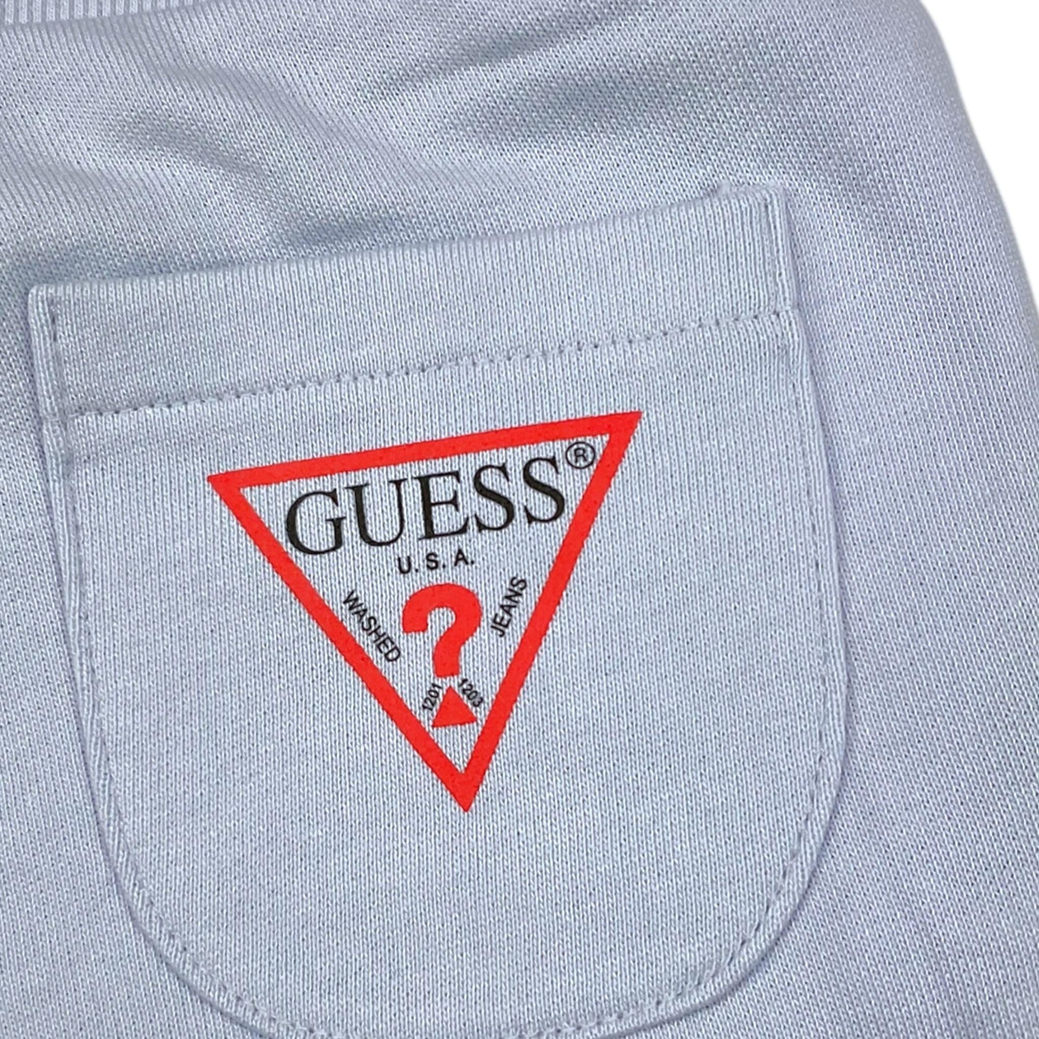 GUESS pantalone modello tuta tinta unita con logo Azzurro per Bambino N93Q17KAUG0 AZZURRO GUESS