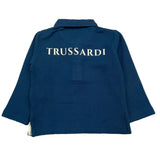 TRUSSARDI polo manica lunga tinta unita Blu per Neonato TIA24081PO BLU TRUSSARDI
