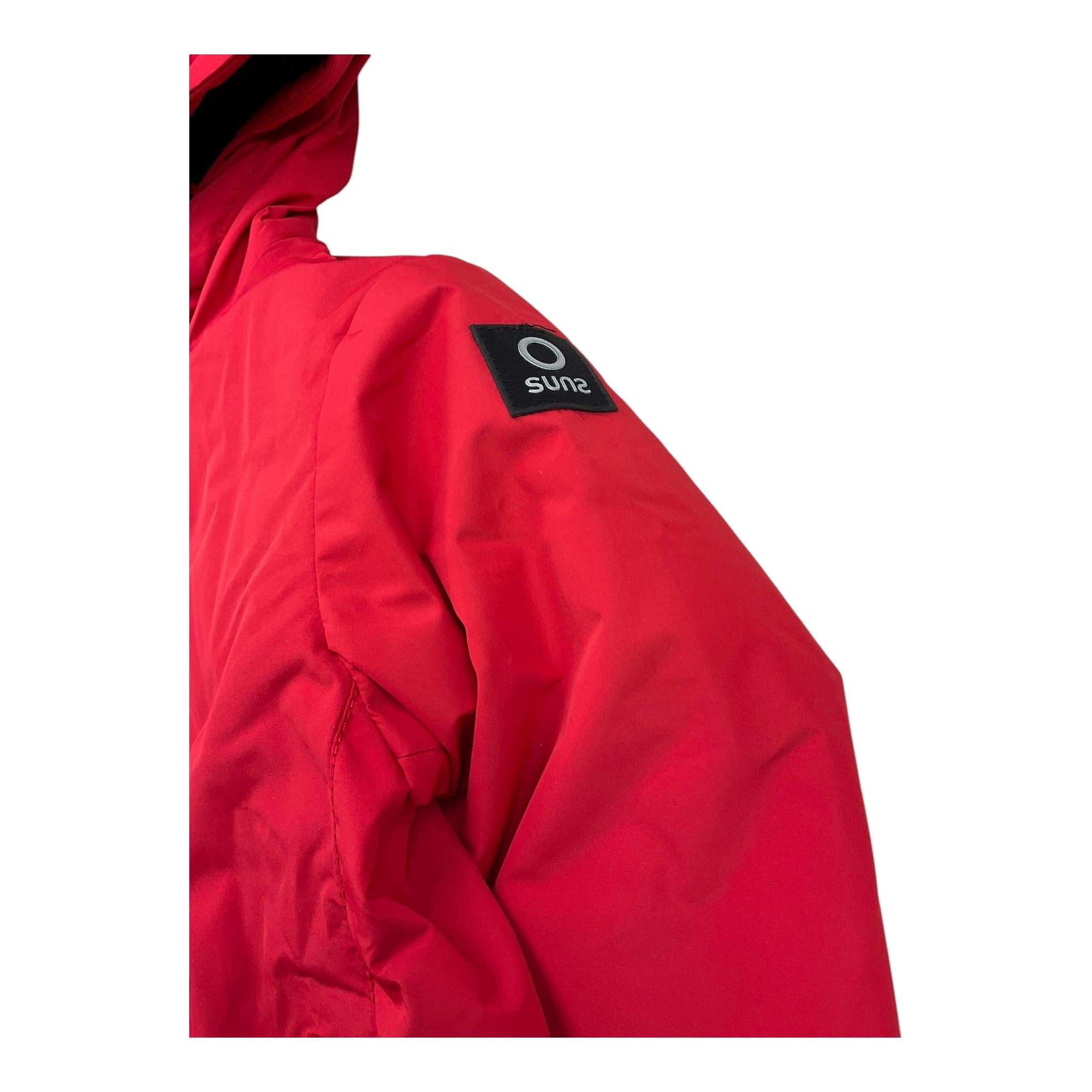 SUNS giubbino tinta unita con cappuccio Rosso per Bambino GBS5338UBJ ROSSO SUNS