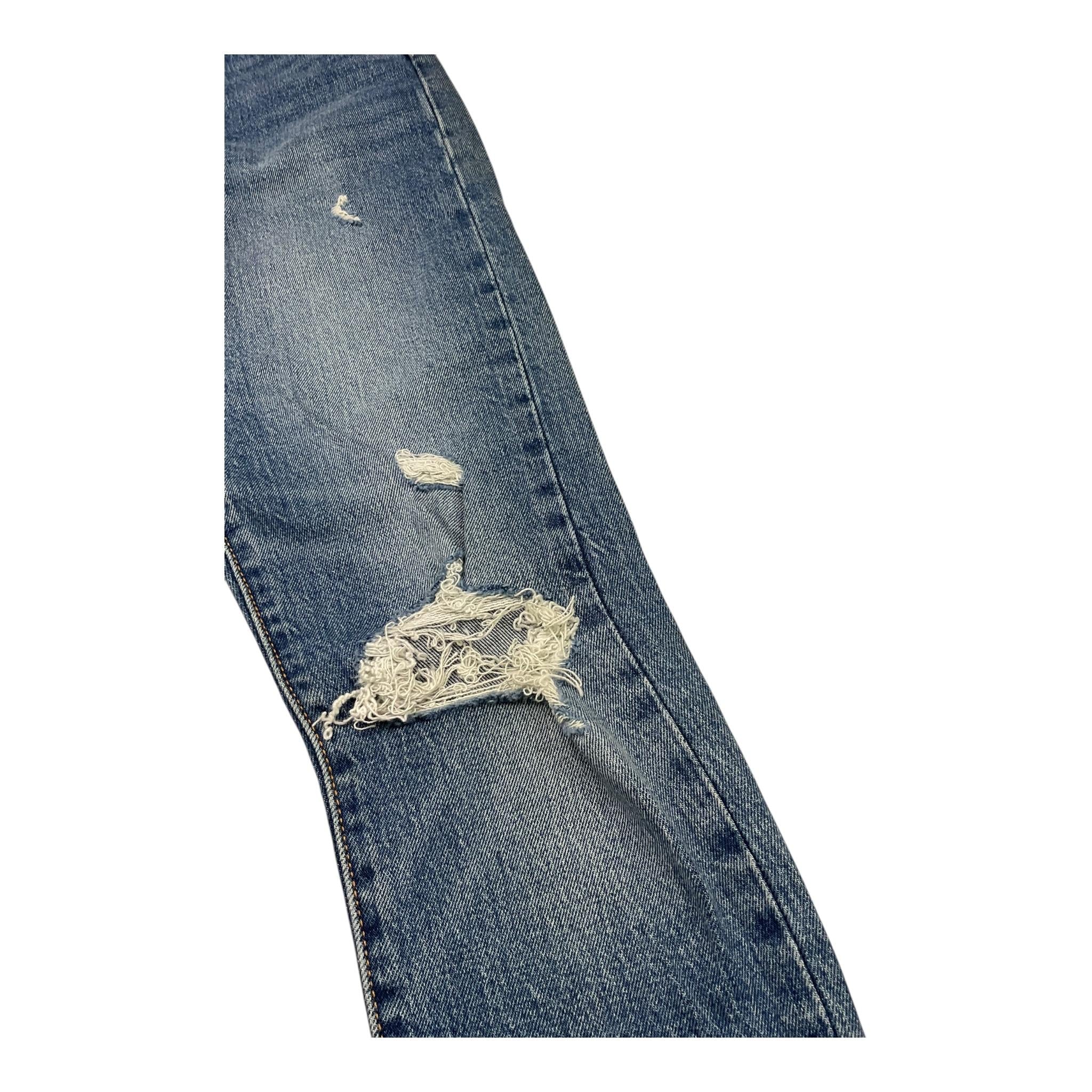 LEVIS jeans tinta unita con strappi Azzurro per Bambino 56771 AZZURRO LEVIS