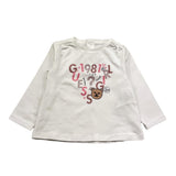 GUESS shirt girocollo tinta unita ocn logo Bianco per Neonata K4YI27K6YW4 BIANCO GUESS