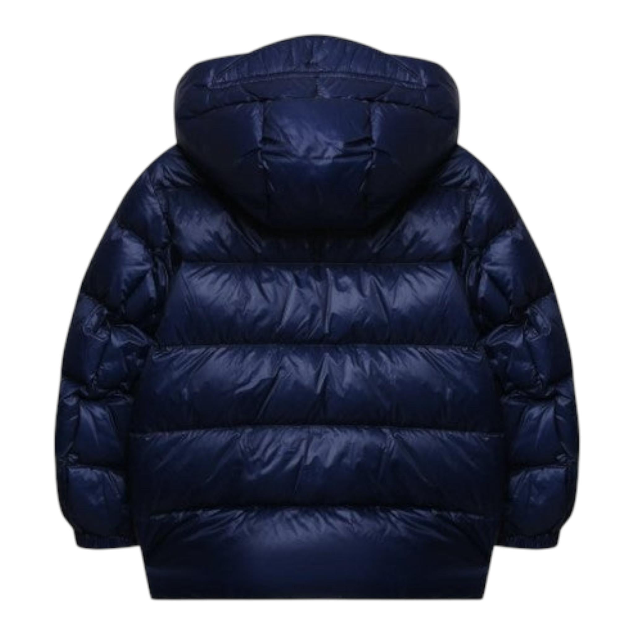 EMPORIO ARMANI giubbino tinta unita con cappuccio Blu per Bambino 6K4BJC BLU EMPORIO ARMANI