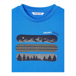 MAYORAL shirt girocollo tinta unita con stampa in contrasto Blu per Neonato 4055 BLU MAYORAL