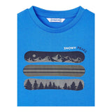 MAYORAL shirt girocollo tinta unita con stampa in contrasto Blu per Neonato 4055 BLU MAYORAL