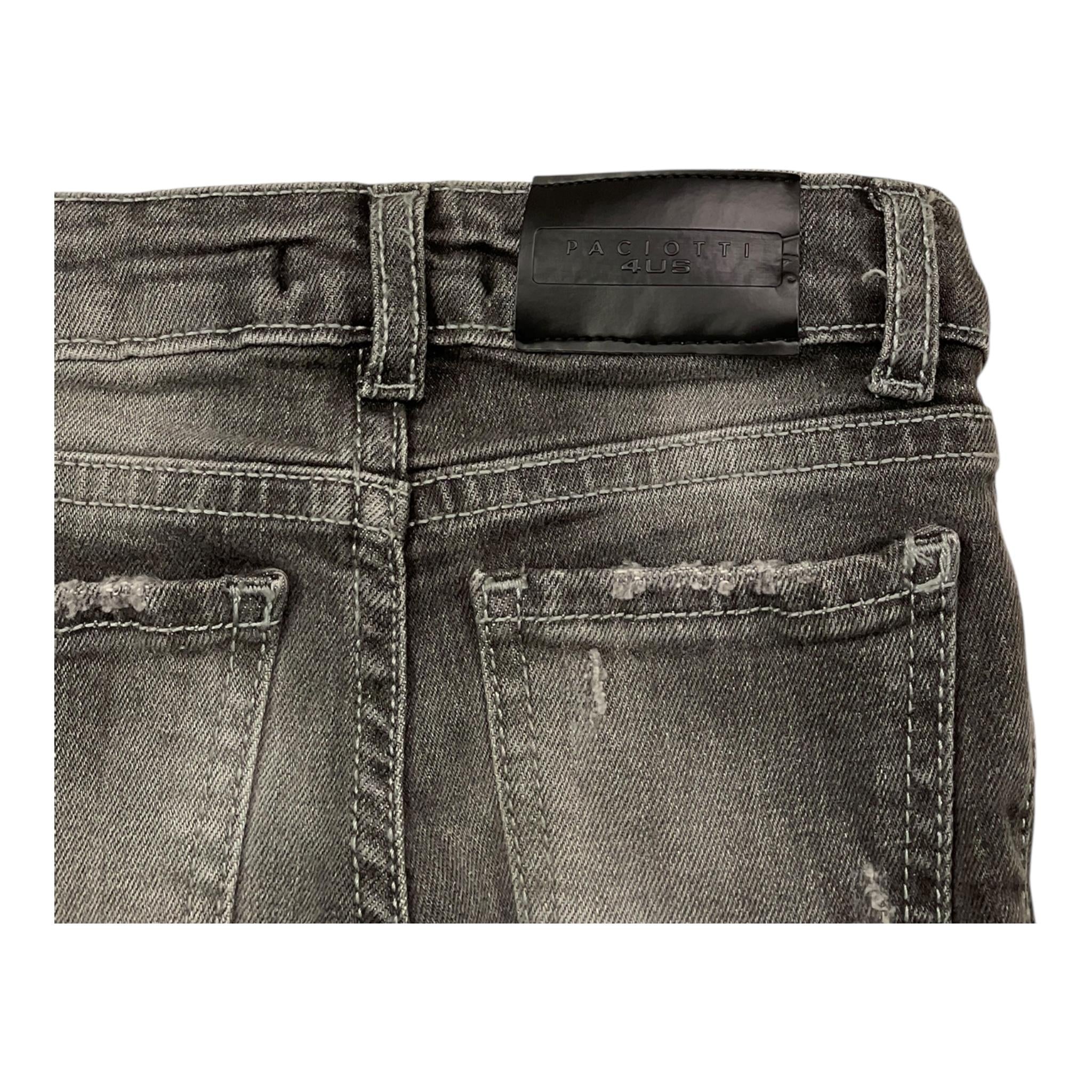 CESARE PACIOTTI jeans tinta unita con girovita regolabile Nero per Neonato PTP2333B NERO CESARE PACIOTTI
