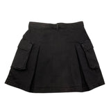 PLEASE gonna in denim tinta unita con tasconi Nero per Bambina GB10010G66 NERO PLEASE