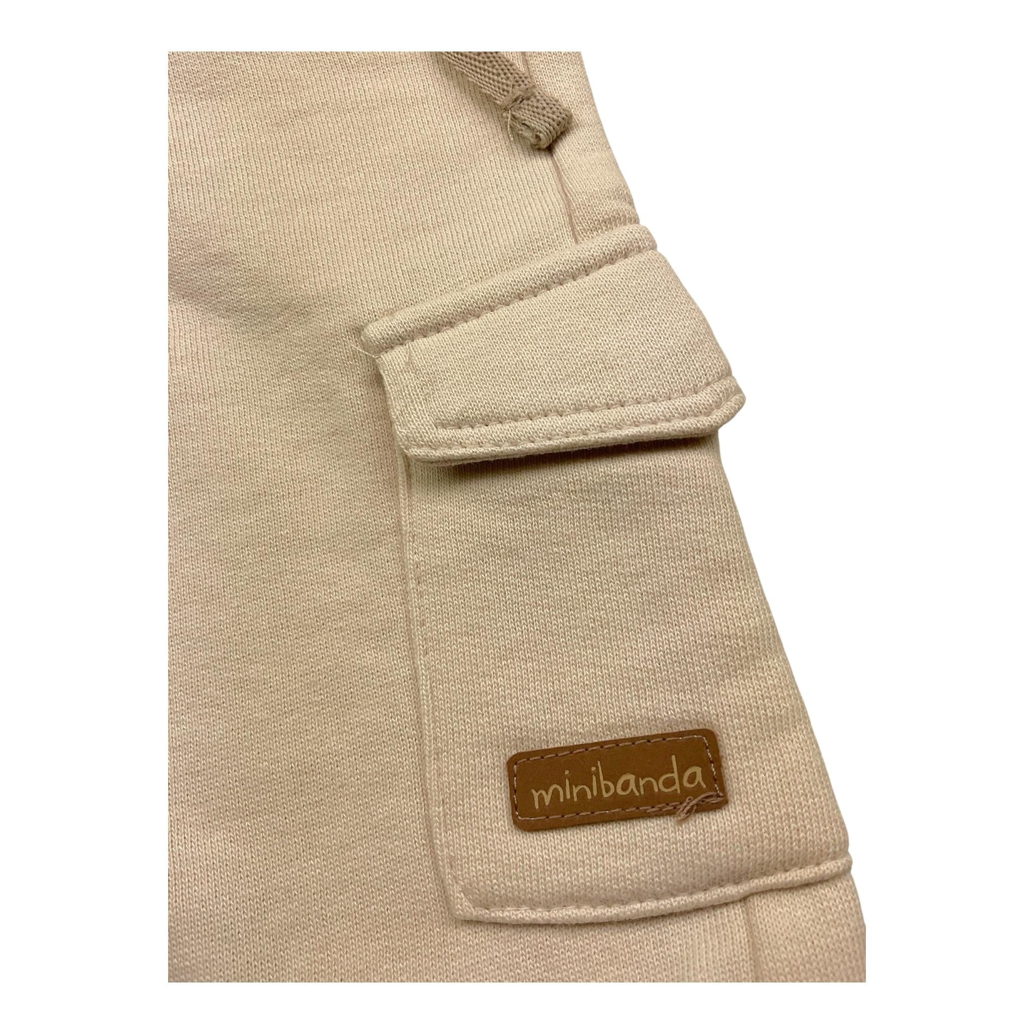 MINI BANDA pantalone tinta unita con tasconi Beige per Neonato 3A625 BEIGE MINI BANDA