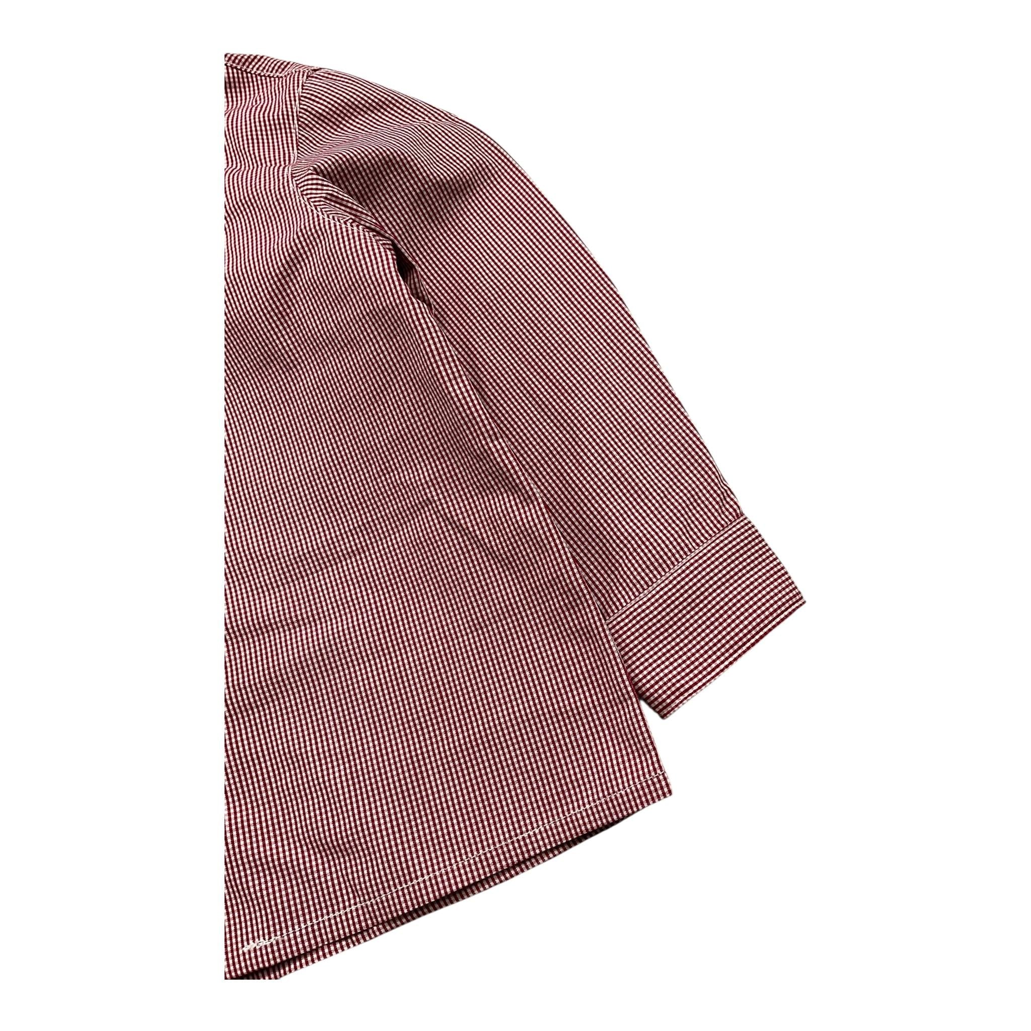 LITTLE BEAR camicia tinta unita con microfantasia Rosso per Bambino 5253J ROSSO LITTLE BEAR