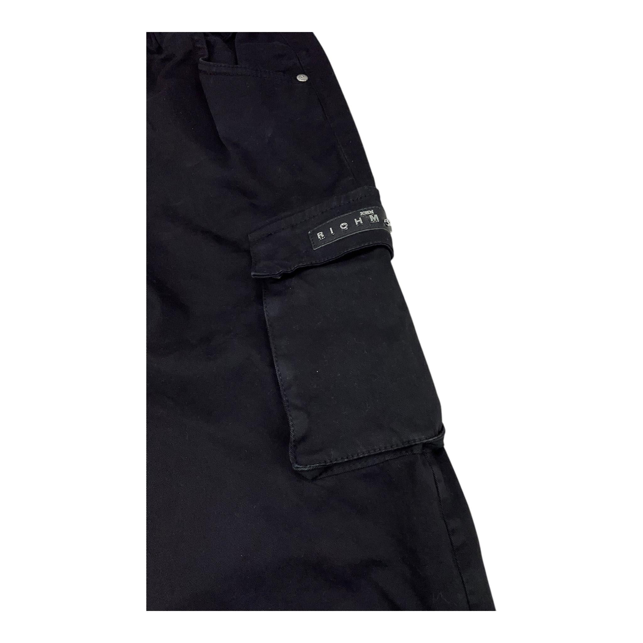 JOHN RICHMOND pantalone tinta unita con elastico in vita Nero per Bambino RBA24160PA NERO JOHN RICHMOND