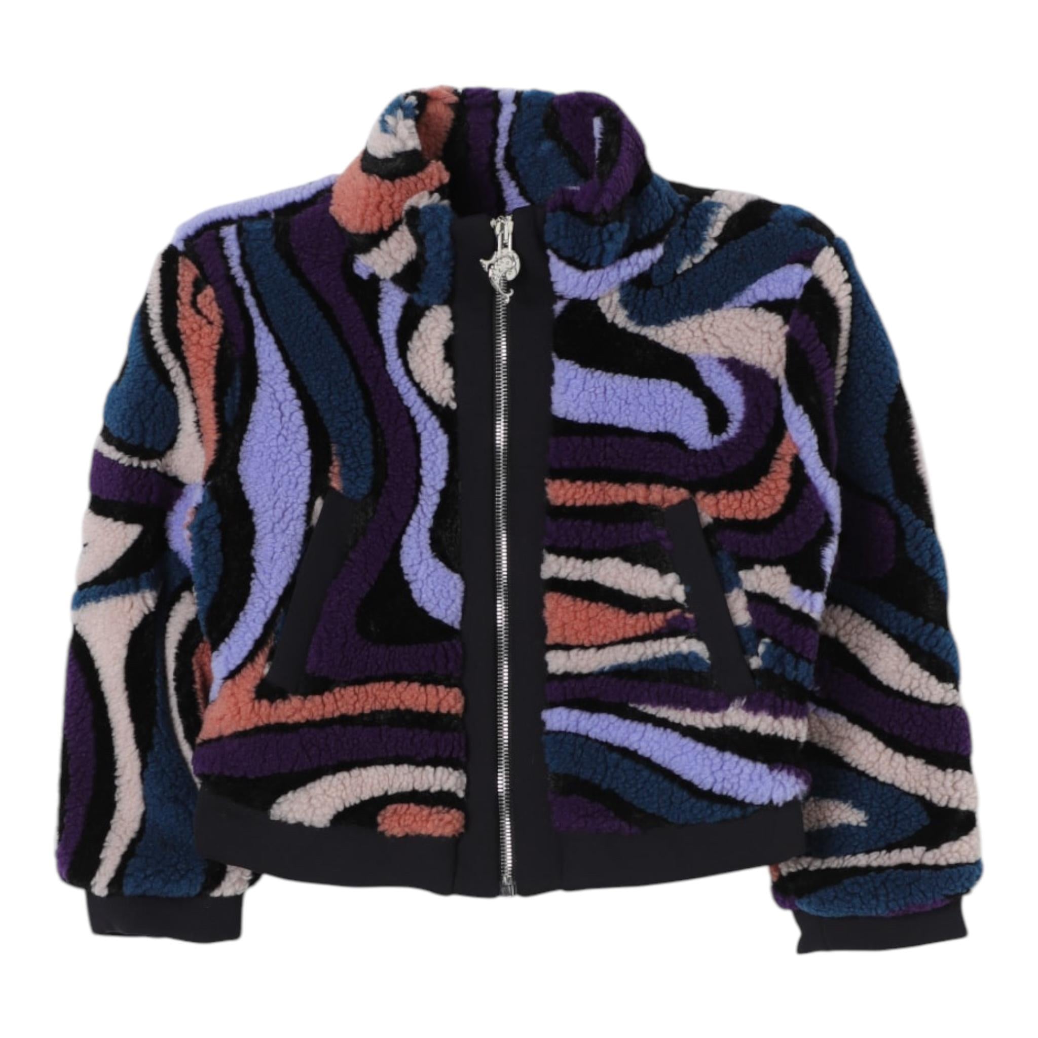 EMILIO PUCCI giubbino stampa fantasia con zip Multicolor per Bambina PV2A87 MULTICOLOR EMILIO PUCCI