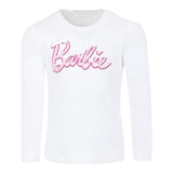 MONNALISA shirt girocollo tinta unita con stampa Bianco per Bambina 11D644 BIANCO MONNALISA