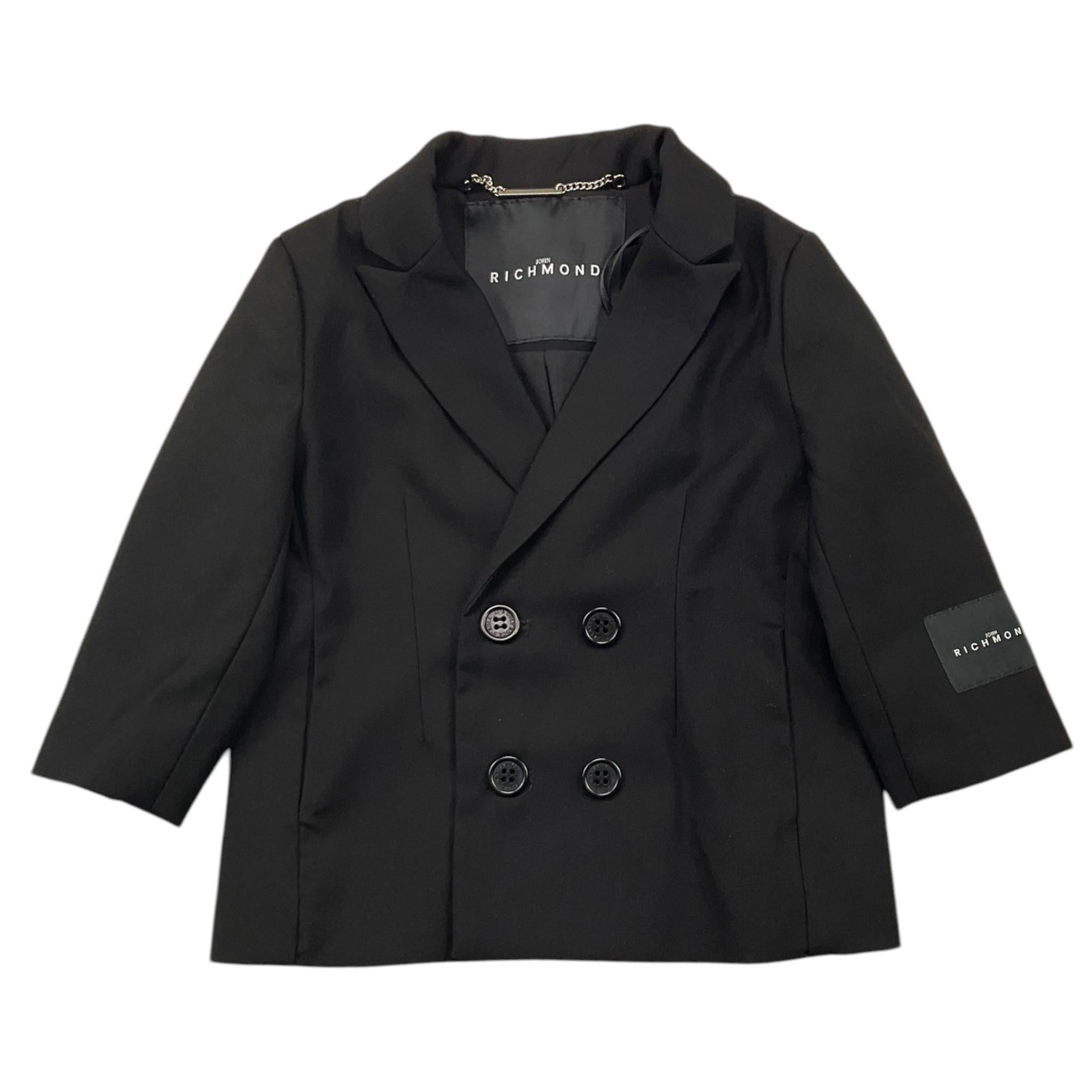 JOHN RICHMOND giacca tinta unita cn stampa in contrasto Nero per Neonato RIA25095GC NERO JOHN RICHMOND