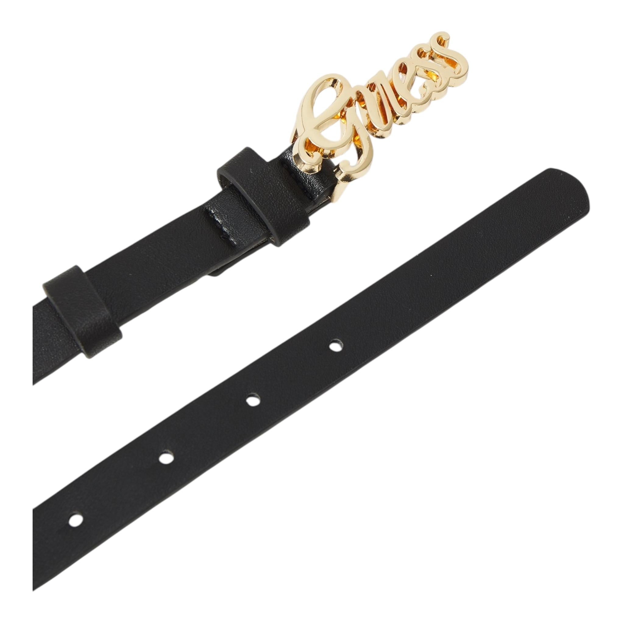 GUESS cintura tinta unita con logo Nero per Bambina J4GZ21WFEN0 NERO GUESS