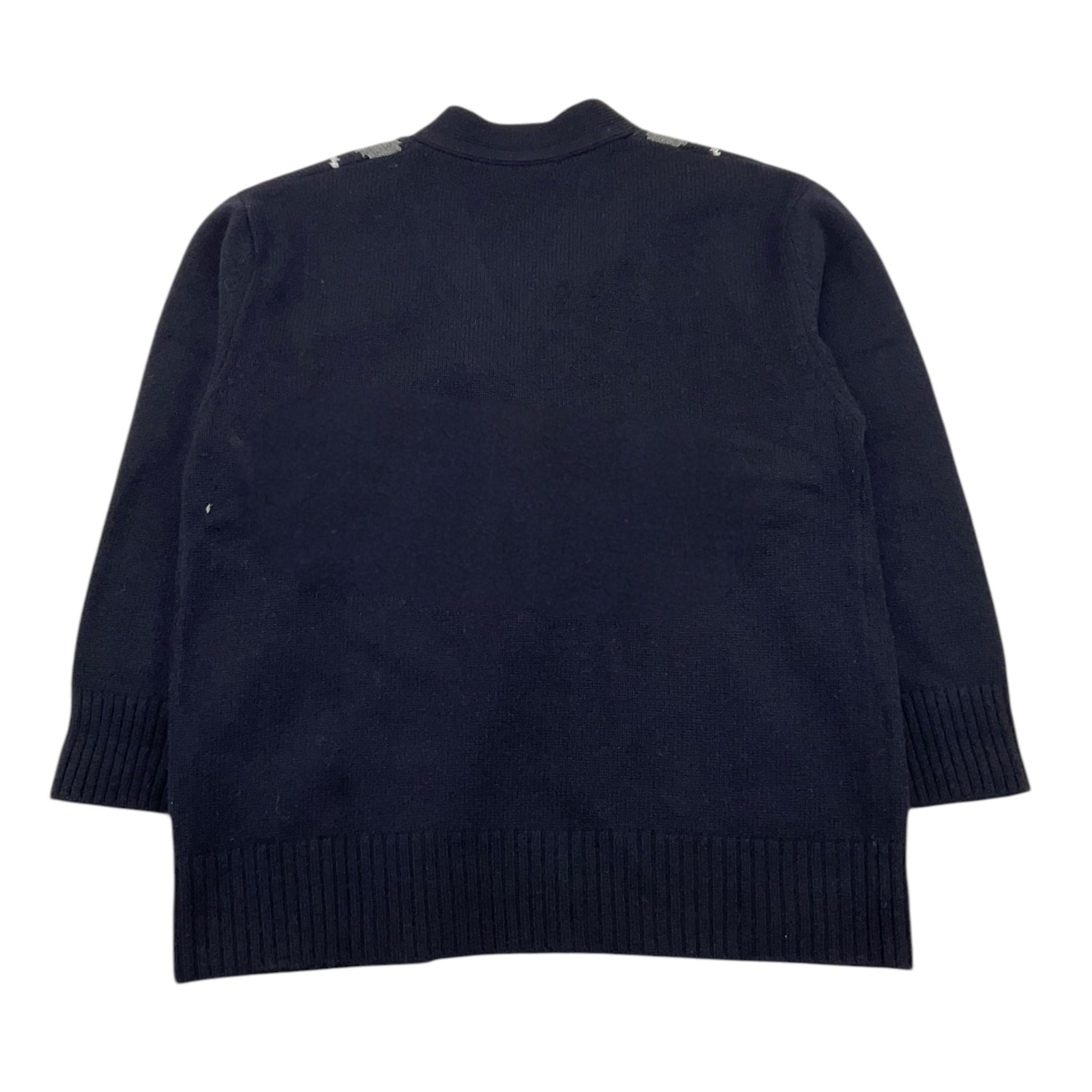 PAOLO PECORA cardigan tinta unita con rombi Blu per Bambino PP4088 BLU PAOLO PECORA