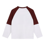 GUESS shirt girocollo tinta unita cn maniche in contrasto Bianco per Bambino T60305 BIANCO GUESS