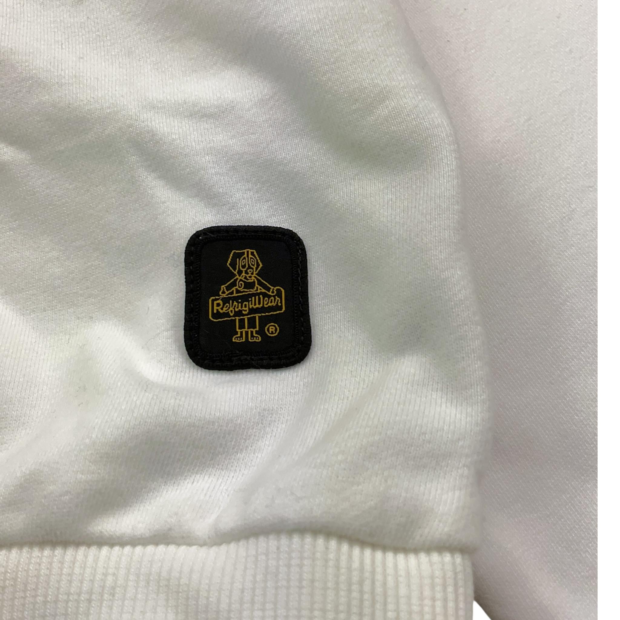 REFRIGIWEAR felpa tinta unita con cappuccio e logo Bianco per Bambina RWG940 BIANCO REFRIGIWEAR