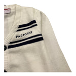 CESARE PACIOTTI cardigan tinta unita con logo Panna per Neonato MGP5361BN PANNA CESARE PACIOTTI