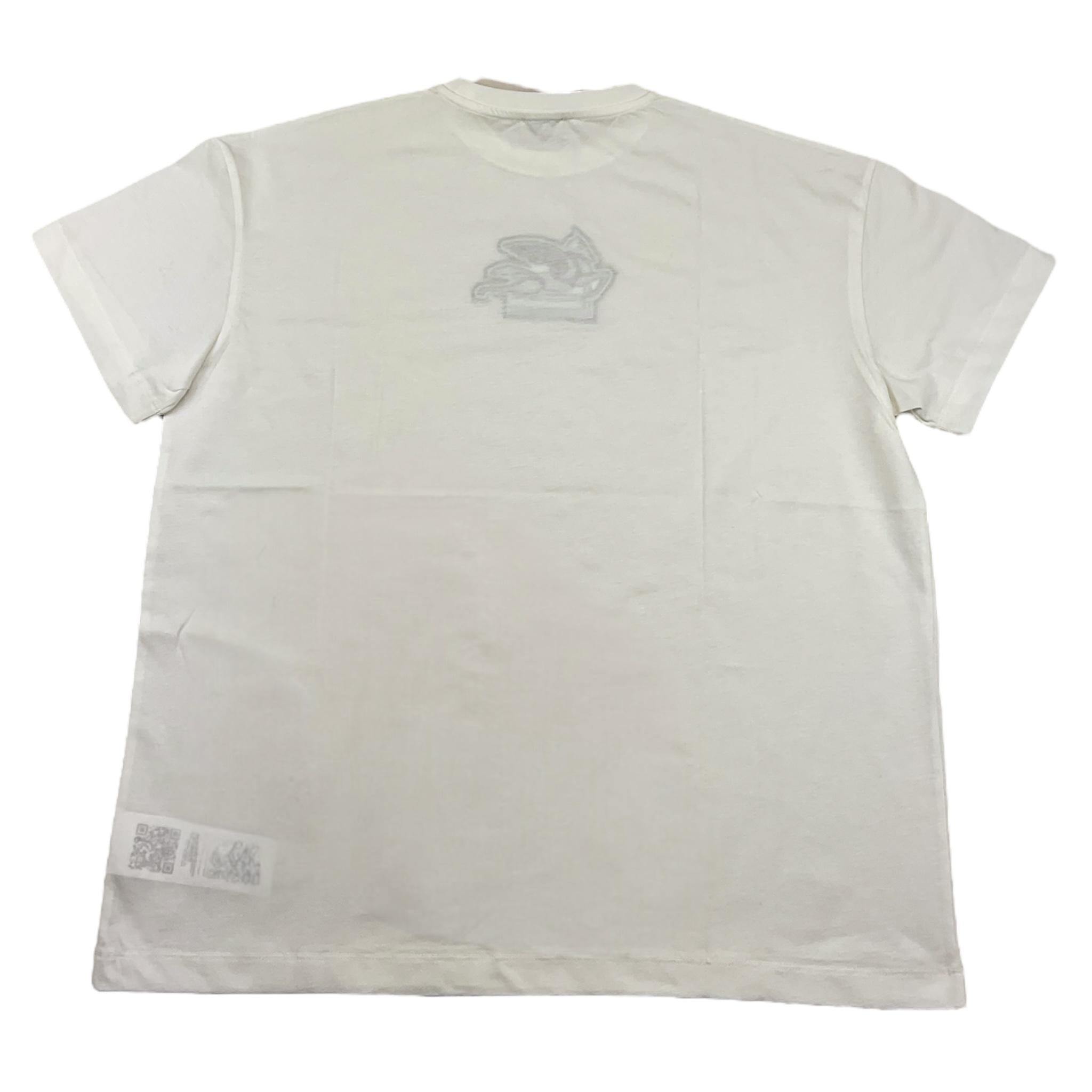 ETRO t-shirt girocollo tinta unita con logo Bianco per Bambino GV8P51 BIANCO ETRO