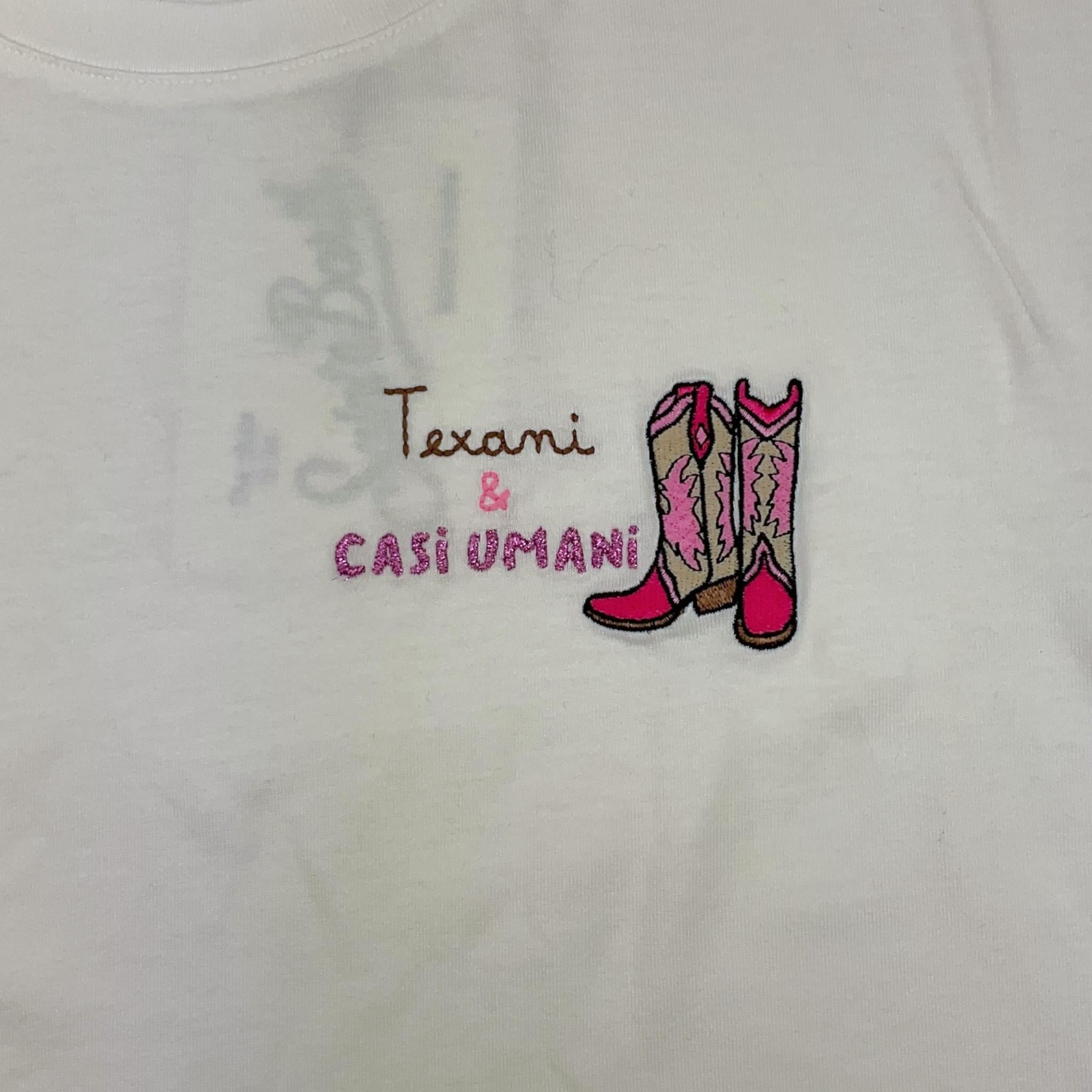 SAINT BARTH t-shirt gircollo tinta unita con stampa Bianco per Bambina EMILIE BIANCO SAINT BARTH