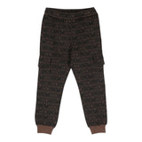 MOSCHINO pantalone tuta tinta unita con stampe logo Marrone per Bambino HUP07R MARRONE MOSCHINO