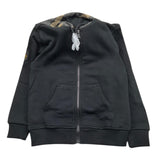 REFRIGIWEAR felpa tinta unita con cappuccio in contrasto e zip Nero per Bambino RW350 NERO REFRIGIWEAR