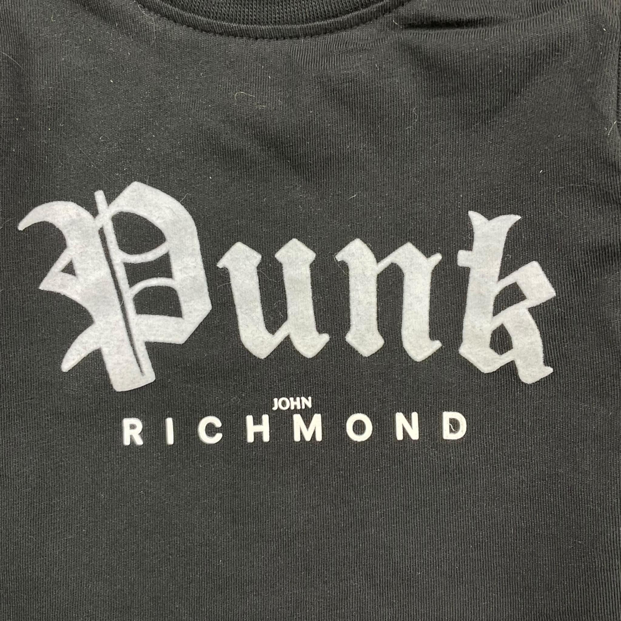 JOHN RICHMOND shirt tinta unita girocollo con stampa Nero per Neonato RIA25121TS NERO JOHN RICHMOND