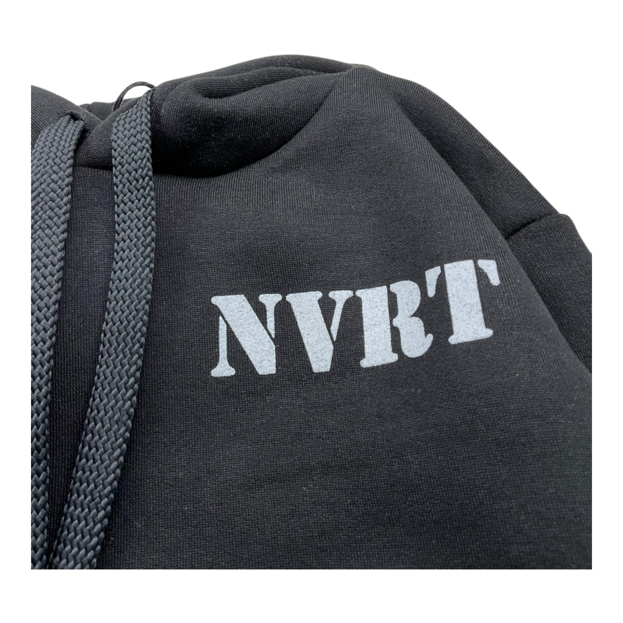 NEVER TOO felpa tinta unita con cappuccio e stampa Nero per Bambino NT1475R NERO NEVER TOO