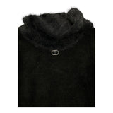 TWINSET abito tinta unita con pelliccia Nero per Bambina 242GJ3200XX NERO TWINSET