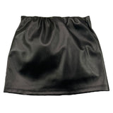 MONNALISA gonna in ecopelle tinta unita Nero per Bambina 17D702 NERO MONNALISA