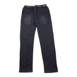 GAELLE jeans tinta unita modello morbido con elastico in vita logato Nero per Bambina 2741P0036 NERO GAELLE