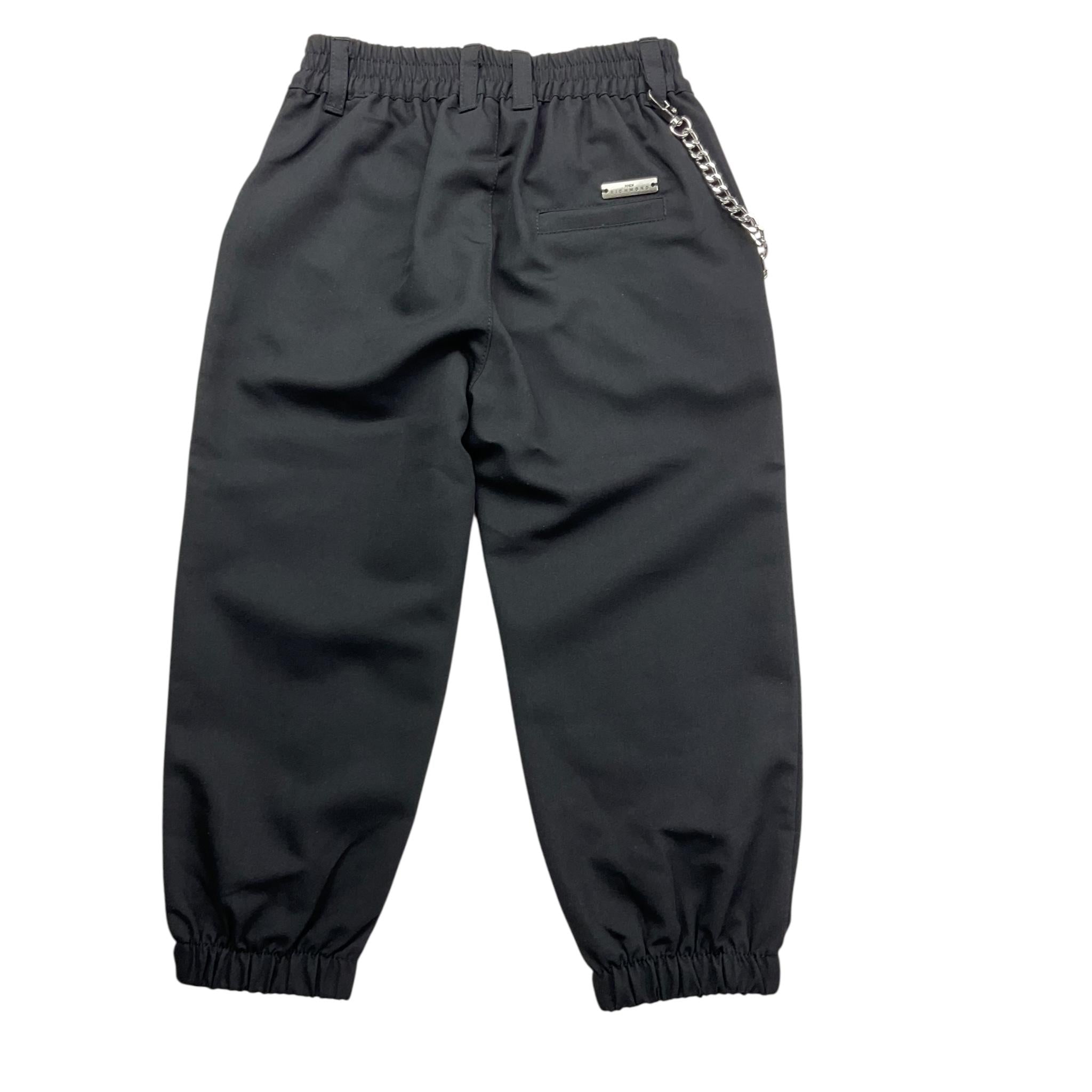 JOHN RICHMOND pantalone tinta unita con elastico in vita Nero per Neonato RIA24043PA NERO JOHN RICHMOND