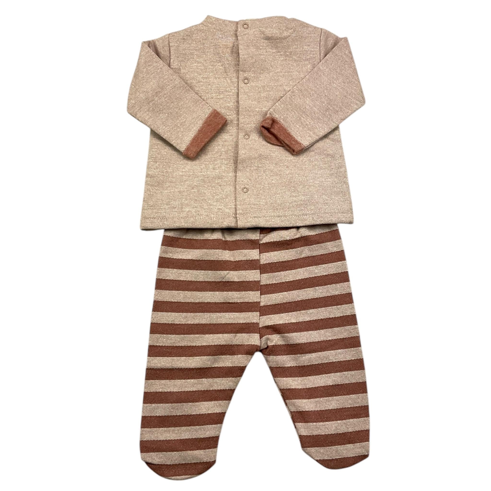 LALALU' completo 2 pezzi shirt-ghettina Beige per Neonata CPL4N BEIGE LALALU'