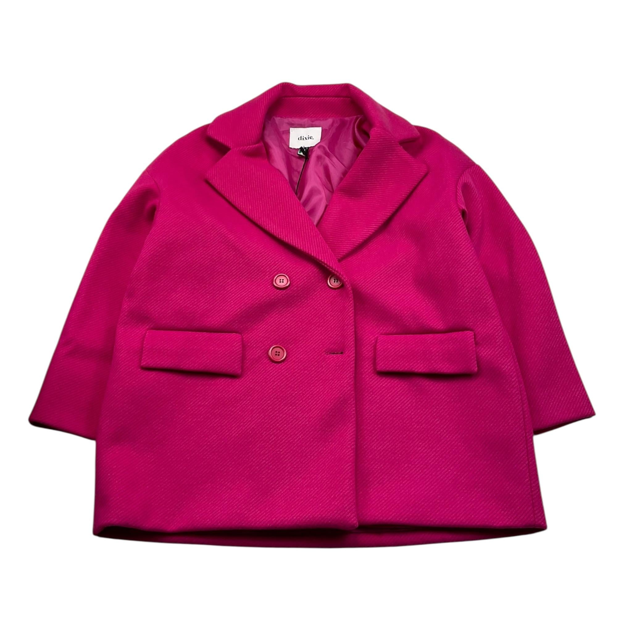 DIXIE cappotto tinta unita doppiopetto Fuxia per Bambina JB09120G56 FUXIA DIXIE