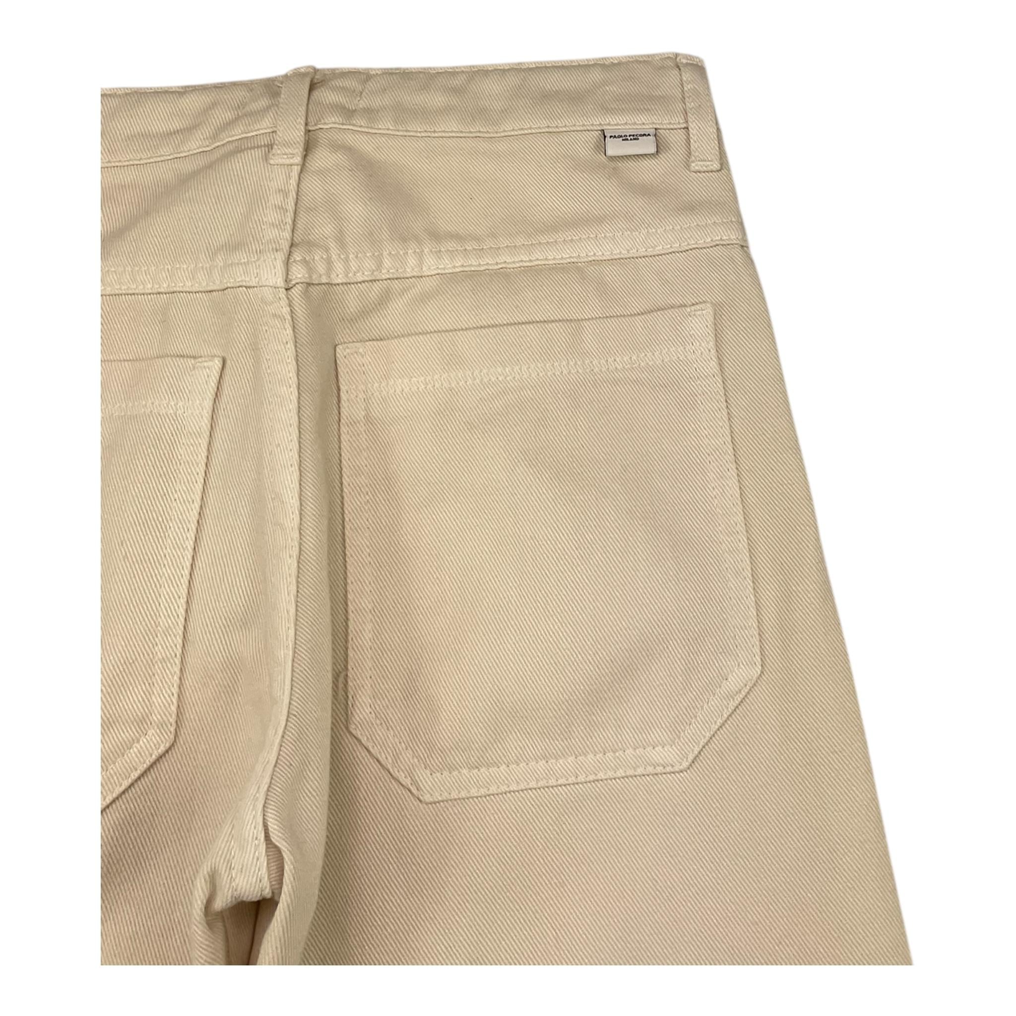PAOLO PECORA pantalone tinta unita con girovita regolabile Panna per Bambino PP4122 PANNA PAOLO PECORA