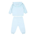 MOSCHINO completo 2 pezzi felpa-pantalone tinta unita Azzurro per Neonato MMK04 AZZURRO MOSCHINO
