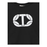 TWINSET shirt girocollo tinta unita con stampa Nero per Bambina 242GJ2032XXX NERO TWINSET