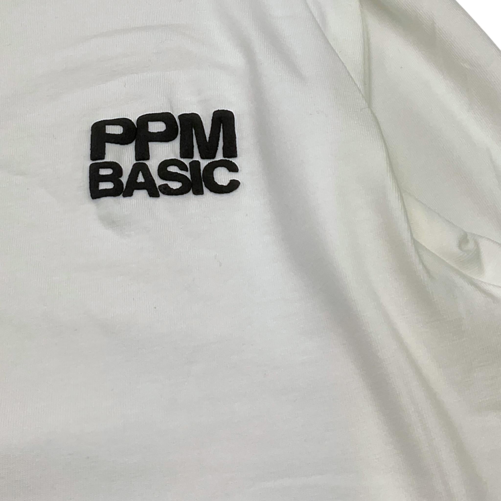 PAOLO PECORA shirt girocollo tinta unita con stampa Bianco per Bambino PP3845 BIANCO PAOLO PECORA