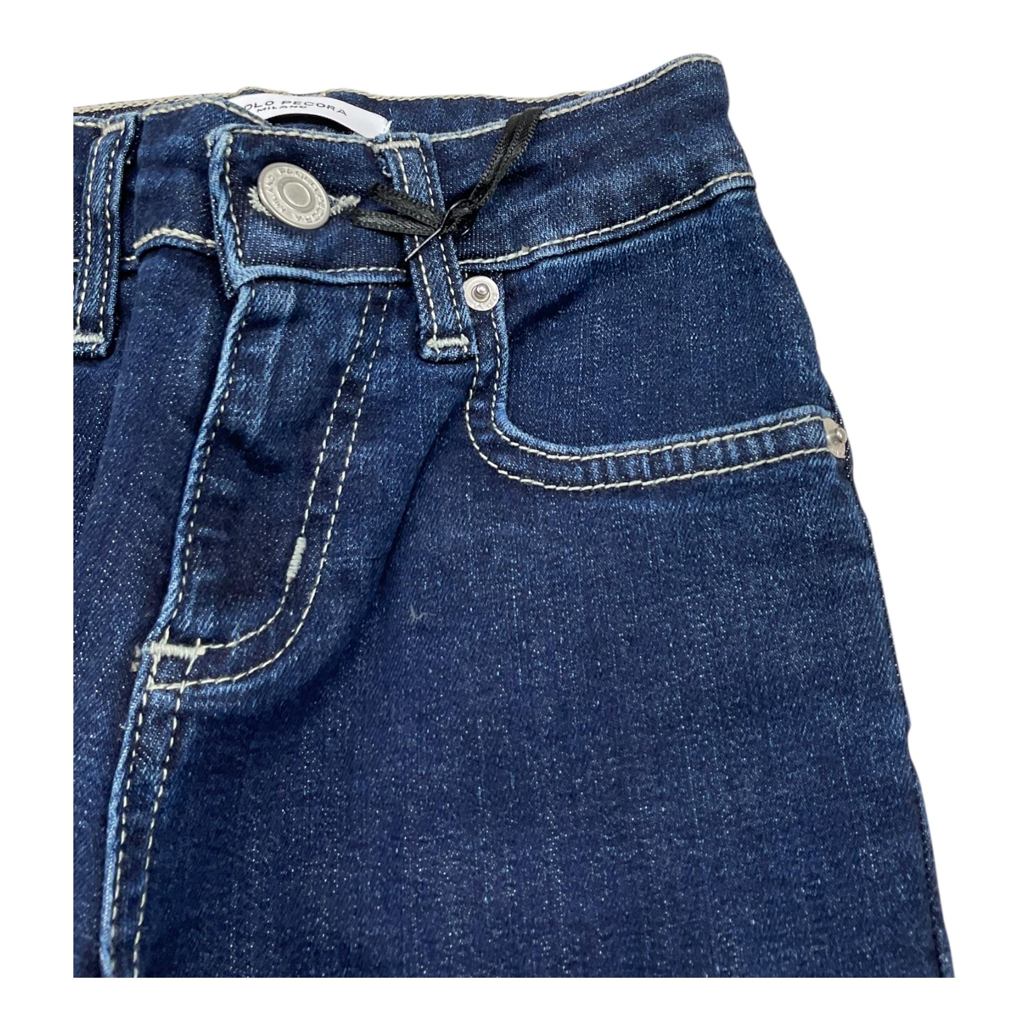 PAOLO PECORA jeans tinta unita con girovita regolabile Blu per Neonato PP3811XX BLU PAOLO PECORA