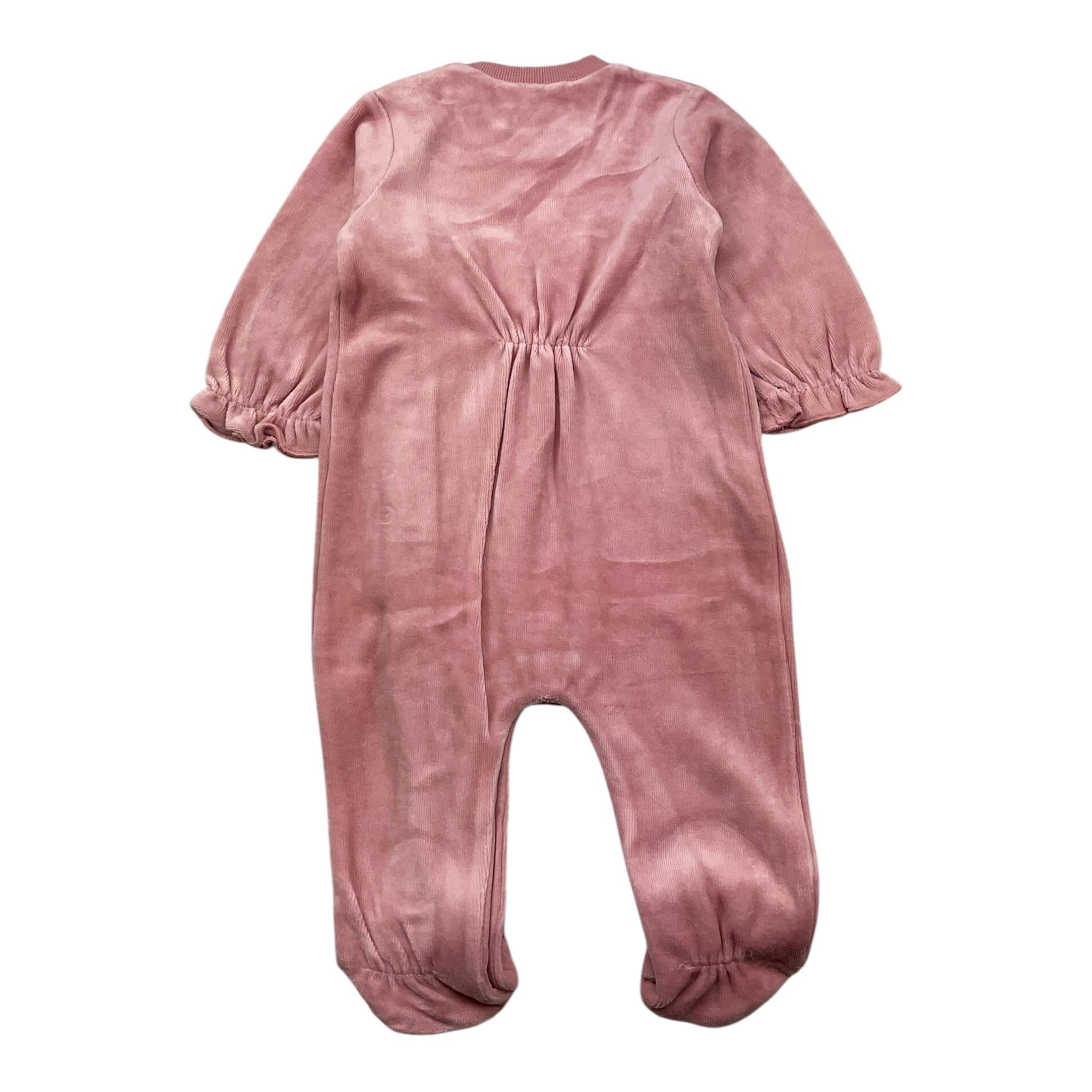 MAYORAL tutina manica lunga tinta unita in ciniglia Rosa per Neonata 2781 ROSA MAYORAL