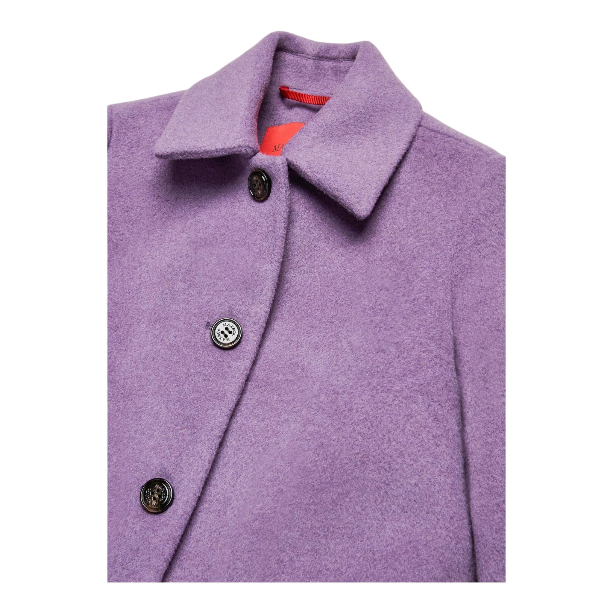 MAX&Co. cappotto tinta unita con bottoni Viola per Bambina MX0093 VIOLA MAX&Co.