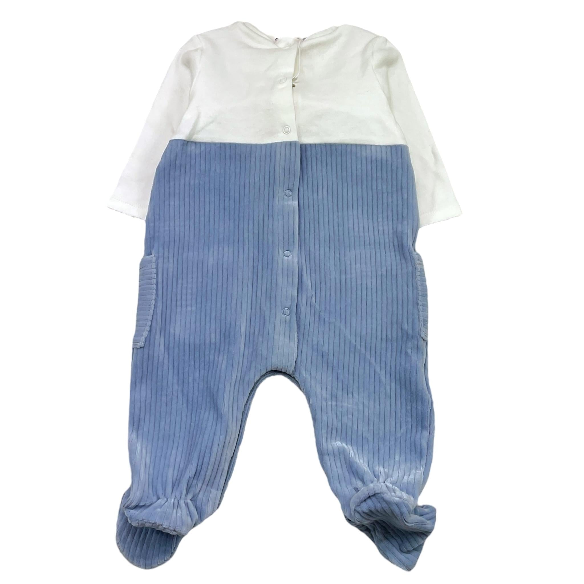 MAYORAL tutina bicolore con applicazioni in ciniglia Bianco/azzurro per Neonato 2617 BIANCO/AZZURRO MAYORAL