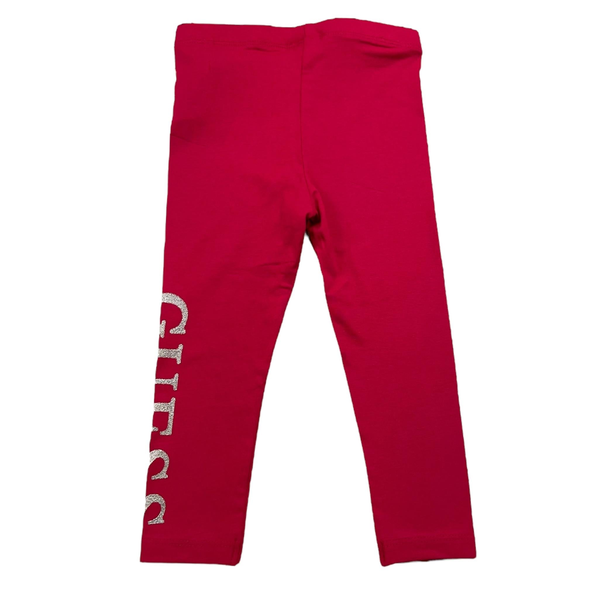 GUESS leggins tinta unita con logo Fuxia per Neonata K3YB01K82K0X FUXIA GUESS