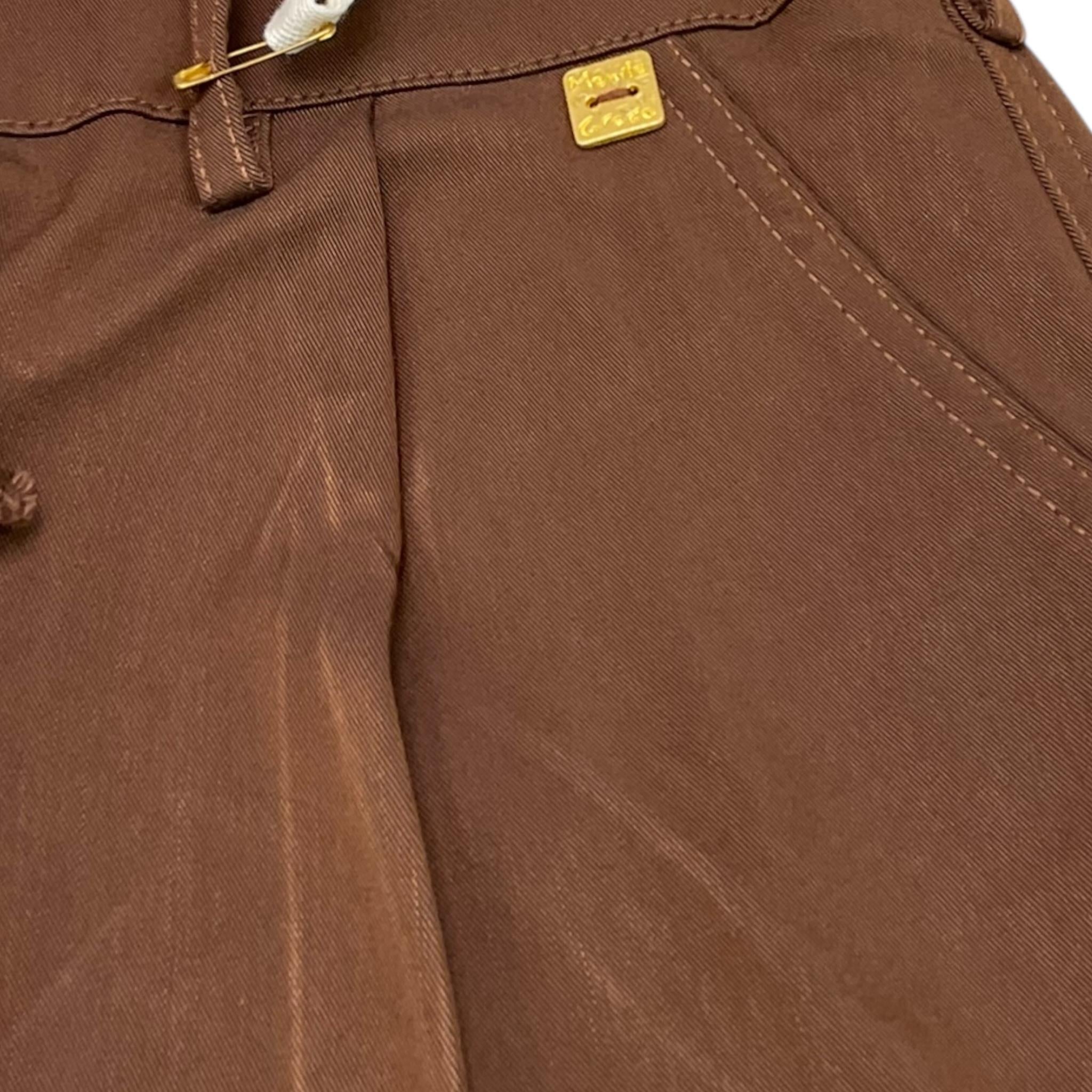 MANILA GRACE pantalone tinta unita con elastico in vita Marrone per Bambina MFJF24P161X MARRONE MANILA GRACE