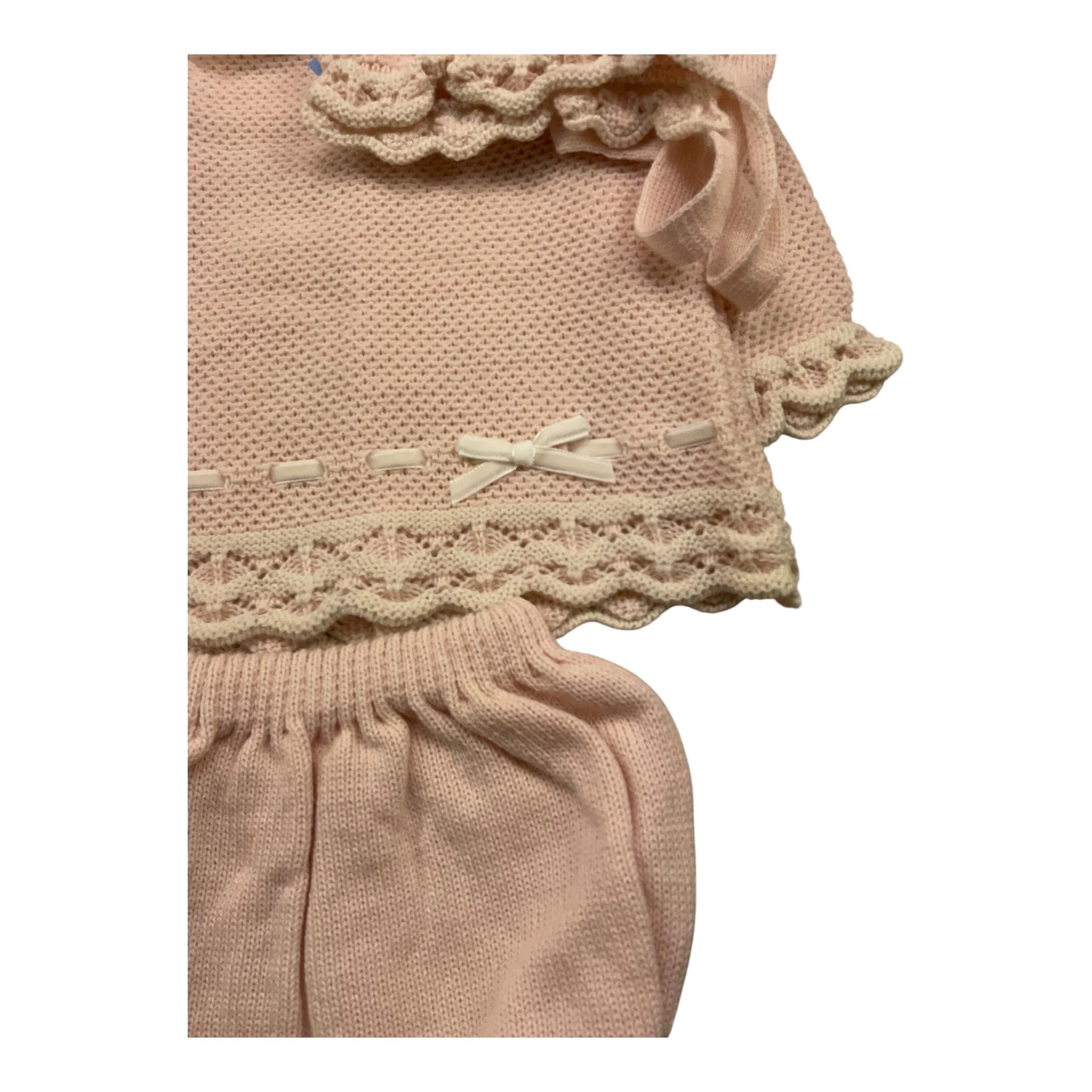 MAC ILUSIO'N completo 3 pezzi maglia-culotte-culotte Rosa per Neonata 9431 ROSA MAC ILUSIO'N