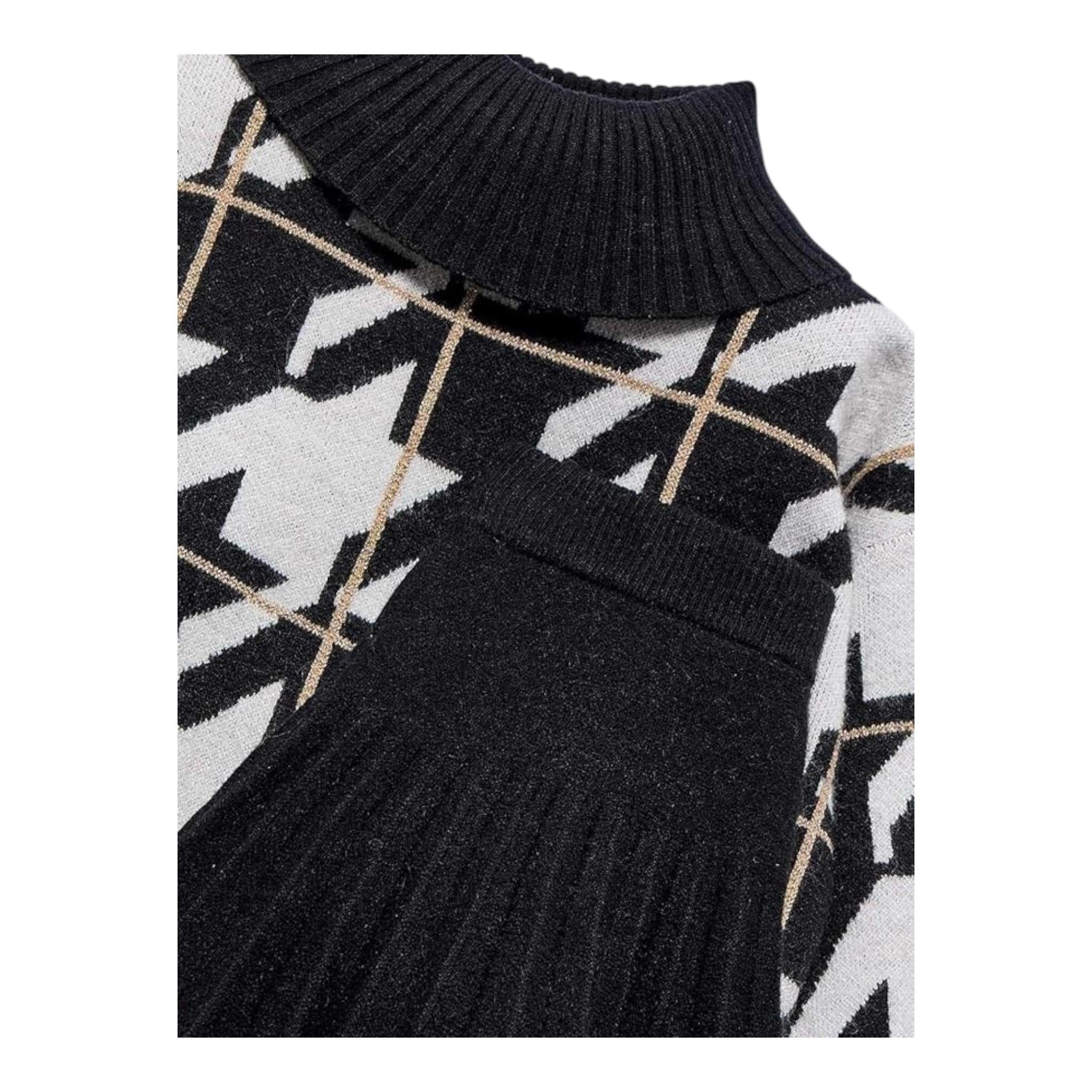 ABEL & LULA completo 2 pezzi maglia-gonna Nero per Bambina 5547X NERO ABEL & LULA