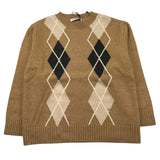 PAOLO PECORA maglia girocollo tinta unita con rombi Beige per Bambino PP4096 BEIGE PAOLO PECORA