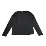 LIU JO shirt girocollo tinta unita con stampa Nero per Bambina GF4210 NERO LIU JO